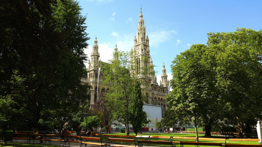 Vein. Vienna. Wien. Vienna Old Town Hall. Rathaus. Austria.