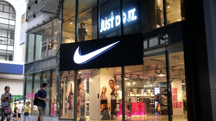 Store Nike Stock Video Footage - 4K and 
