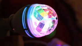 Lantern with colorful lights, light bulbs close-up. - Powered by Shutterstock - Get 15% off with code: PIKWIZARD15