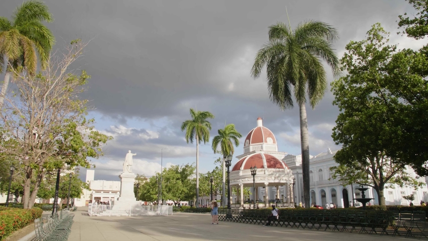 Parque Jose Marti, Palacio del Gobierno (Government House), Cienfuegos, UNESCO World Heritage Site, Cuba, West Indies, Caribbean, Central America