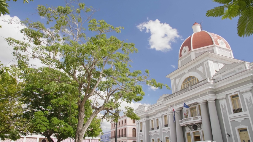 Parque Jose Marti, Palacio del Gobierno (Government House), Cienfuegos, UNESCO World Heritage Site, Cuba, West Indies, Caribbean, Central America