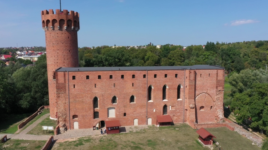 Architecture of the Castle in Swiecie, Poland. The medieval castle is part of a complex built by the Teutonic Knights in former state of Teutonic Order in Prussia