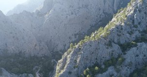 Lake and Canyon Stock Video From Goynuk, Antalya, Turkey.