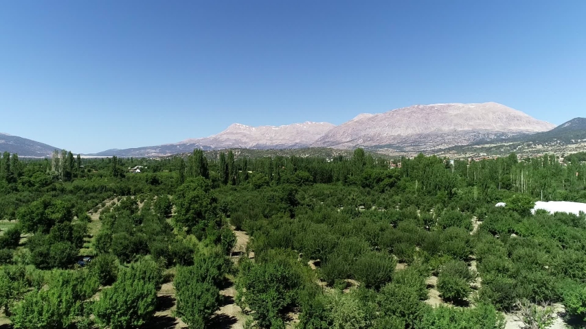 green plains, steppe mountains turkey