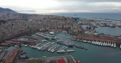 Genoa italy old port sea