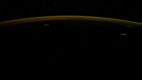 Planet Earth seen from the International Space Station with Aurora Borealis and Australis time lapse