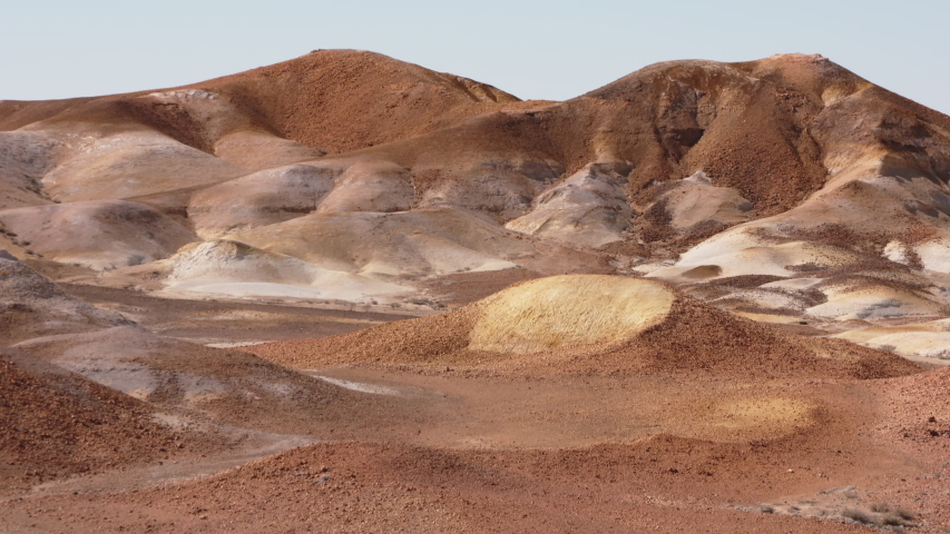 The Breakaways Conservation Park, north of Coober Pedy, Australia.