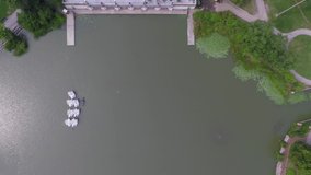 Chicago/Illinois       Aerial video from Humboldt Park            taken by drone camera