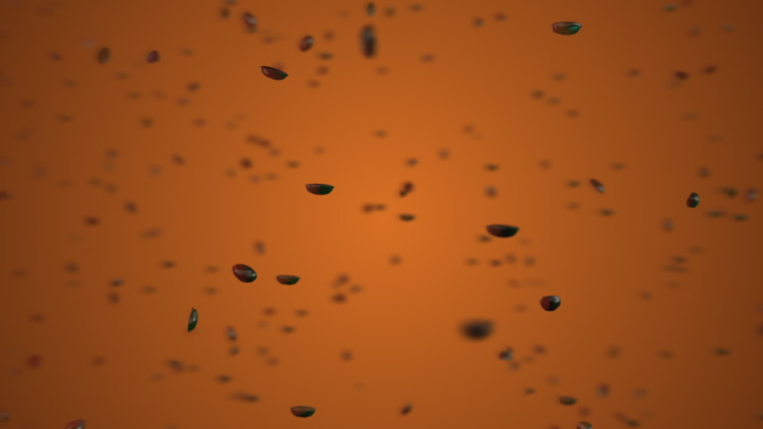 Coffee love - beans form shape of a heart