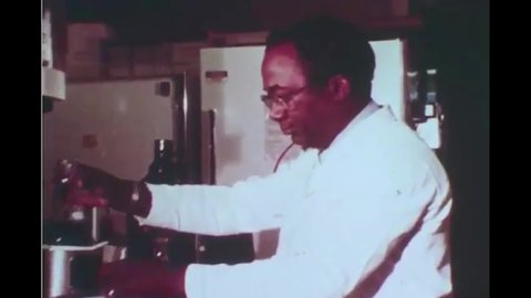 CIRCA 1980s - Scientists are shown researching in the lab at CIBA-GEIGY in the 1980s