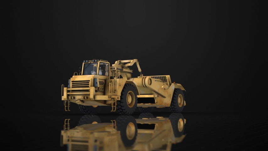 Mining Trucks 3d Rendering Machinery