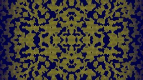 Background of abstract ornament in yellow and blue
