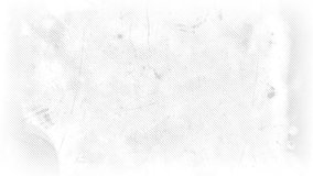 Grunge Stop Motion Half Dots Textured Motion Graphic Loop/
4k animation of a vintage motion graphic with white grunge distressed frame texture background seamless looping