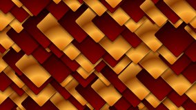 Dark red and bronze squares abstract technology motion background. Seamless looping. Video animation Ultra HD 4K 3840x2160
