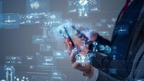 Mobile communication network concept. Digital transforamtion. GUI (Graphical User Interface). - Powered by Shutterstock - Get 15% off with code: PIKWIZARD15