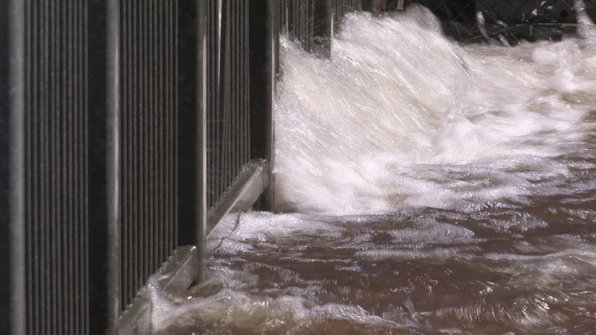 Severe weather and flooding after heavy rain storm and snow melt