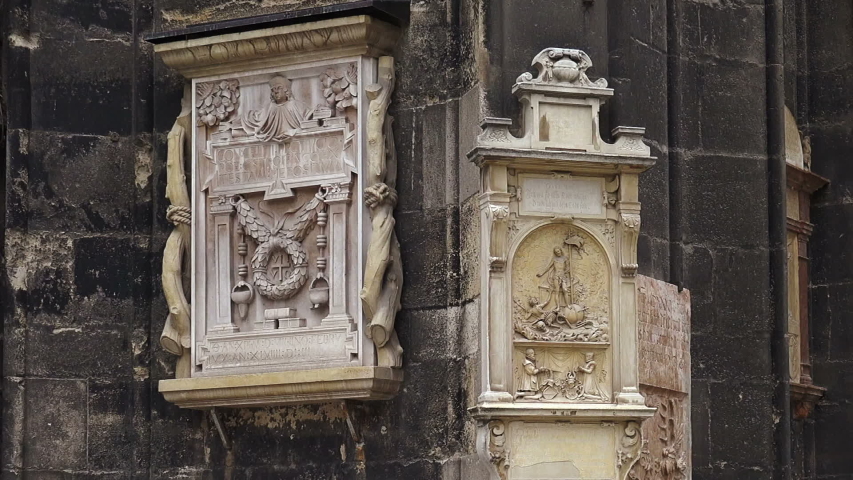 St. Stephen Cathedral. Architectural fragment, bas-relief. Stephansdom. Vienna, Austria.