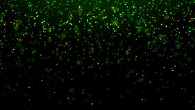Gold Sparkles On Green Background Loop Free Motion Graphics Backgrounds Download Clips Holidays