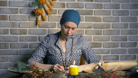 runic magic. master writes runic spell on parchment. - Powered by Shutterstock - Get 15% off with code: PIKWIZARD15