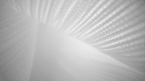 Shiny net cloth flowing texture dolly shot in close up view macro. Wavy clean silk weave material. Textile abstract background. Bed sheet, curtain and clothing industry concept. - Powered by Shutterstock - Get 15% off with code: PIKWIZARD15