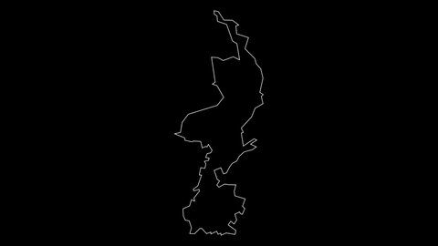 Limburg Netherlands province map outline animation