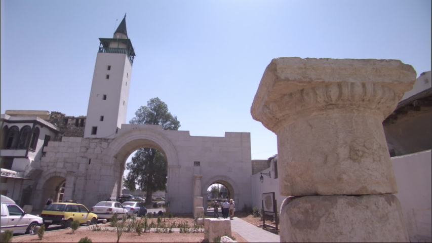 Damascus / Syria - 17 07 2010: Bab Sharqi, Old Damascus East Gate, Gate of the Sun.