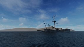 Pirates Beach 3D Video Animation