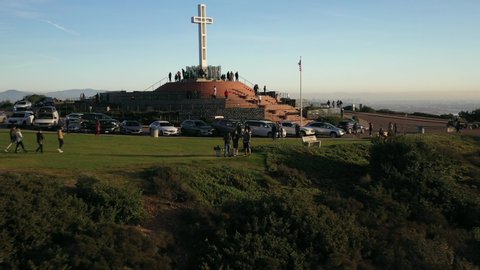 images Soledad Mountain Cross peak of mount soledad with san diego in the background