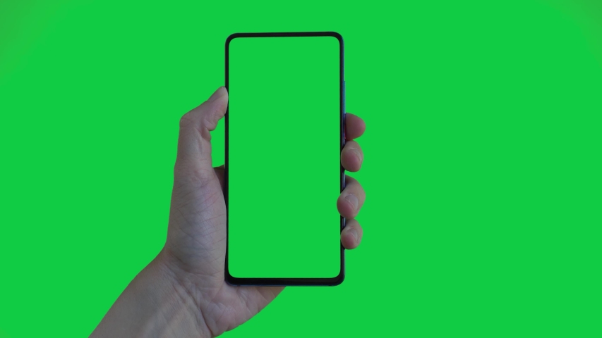 10 Smartphone Hand Gestures, Green Screen Royalty-Free Stock Footage #1044663613