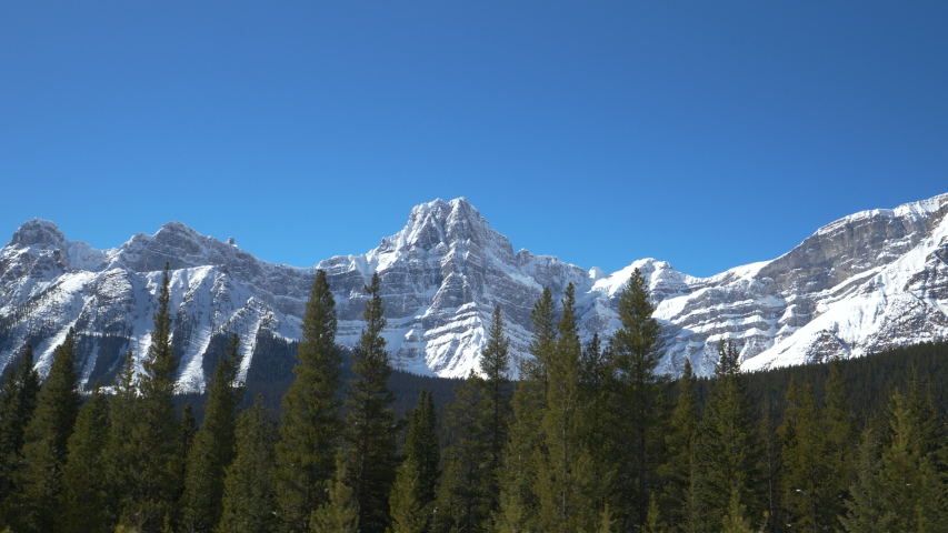 Scenic View of the Mountaintop at Jasper National Park, Alberta, Canada ...