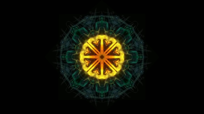 Abstarct Kaleidoscope  smoke of  white hypnosis graphics.