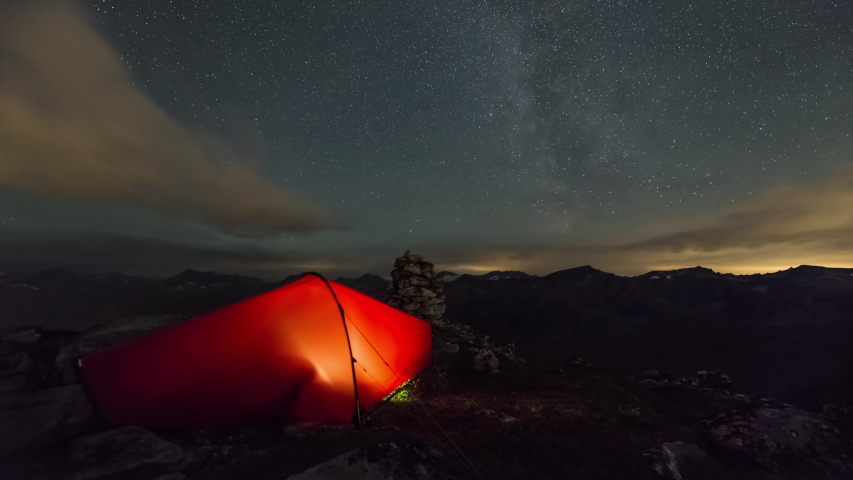 Camping under the Milky Way