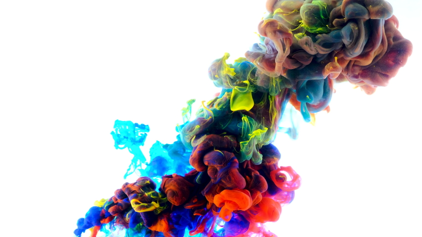
4K , Color paint drops in water , abstract color mix , drop of Ink color mix paint falling on water Colorful ink in water, 4K footage, Royalty-Free Stock Footage #1044745510