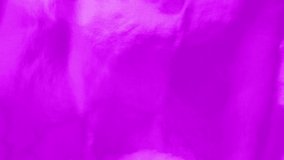 Abstract holographic gradient animation in purple and pink. Trendy vibrant texture, fashion textile, ambient graphic design