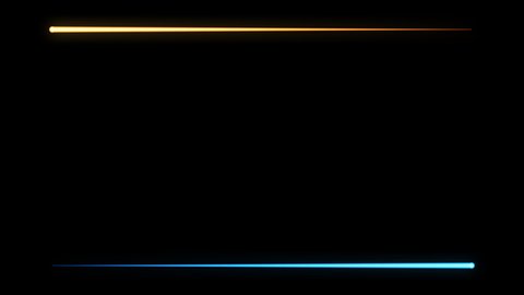 
Frame like blue and orange neon tube, laser beam loop material with transparent background