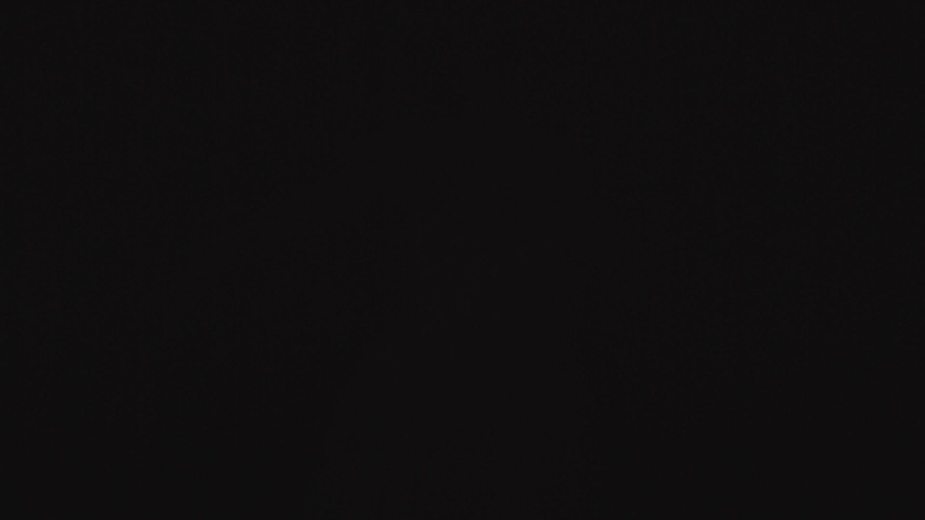 Ballerina enters the stage. Beginning of performance or show, curtain opening. Ballet dancer jumping, spotlight shines, audience applauding, smoke clears. Anamorphic lens