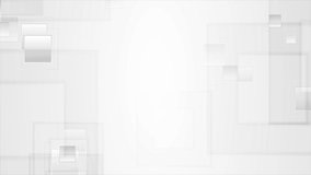 Abstract grey tech geometric glossy squares motion background. Seamless loop. Video animation Ultra HD 4K 3840x2160