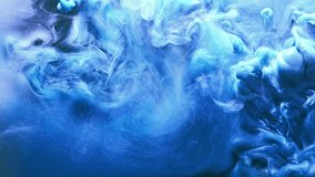 Smoke cloud overlay. Magic spell. Glowing blue vapor motion effect for video editing.