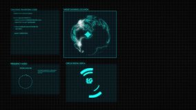 Digital HUD graphic of screen 2D. Futuristic user interface glow GUI digital text and number random element for cyber technology concept.Focus shallow depth of field dark and grain processed.Footage - Powered by Shutterstock - Get 15% off with code: PIKWIZARD15