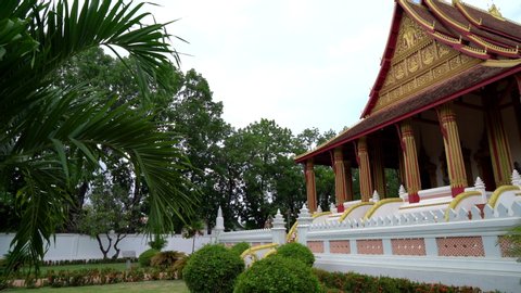 Beautiful Architecture at Haw Phra Kaew Temple, Vientiane, Laos