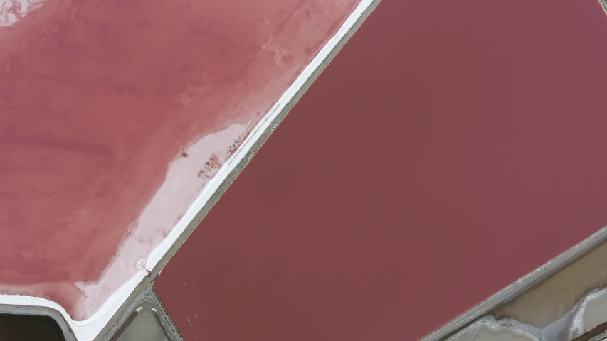 drone view of salt marches in south of france salt production in aigues mortes