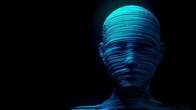 Artificial Intelligence Digital Technology Human Mind Person Face Fiction 3d Animation - Powered by Shutterstock - Get 15% off with code: PIKWIZARD15