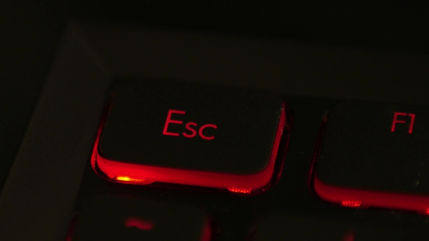 Keyboard with Red Escape Key image - Free stock photo - Public Domain