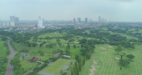 Aerial View of Bukit Darmo Golf, Surabaya, East Java, Indonesia