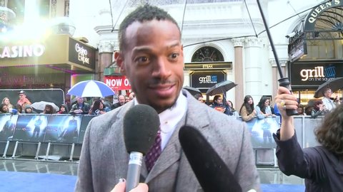 London, England - 12th June 2013: Marlon Wayans interviewed at the Man of Steel premiere in London Leicester Square