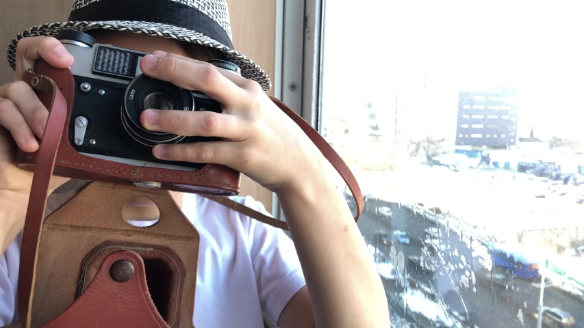 the photographer grimaces after photographing