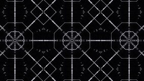 Poly Art Kaleidoscope  Geometric  Starlish Grey Black White fractal background
