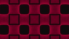 Poly Art Kaleidoscope  Geometric    fractal Red Black Orange background