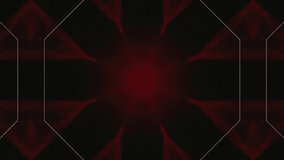 Poly Art Kaleidoscope  Geometric    fractal  Red Black Yellow background