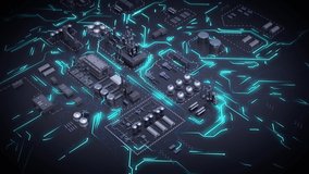 Diorama of refinery plant and electronic circuit board, abstract visual fusion - Powered by Shutterstock - Get 15% off with code: PIKWIZARD15